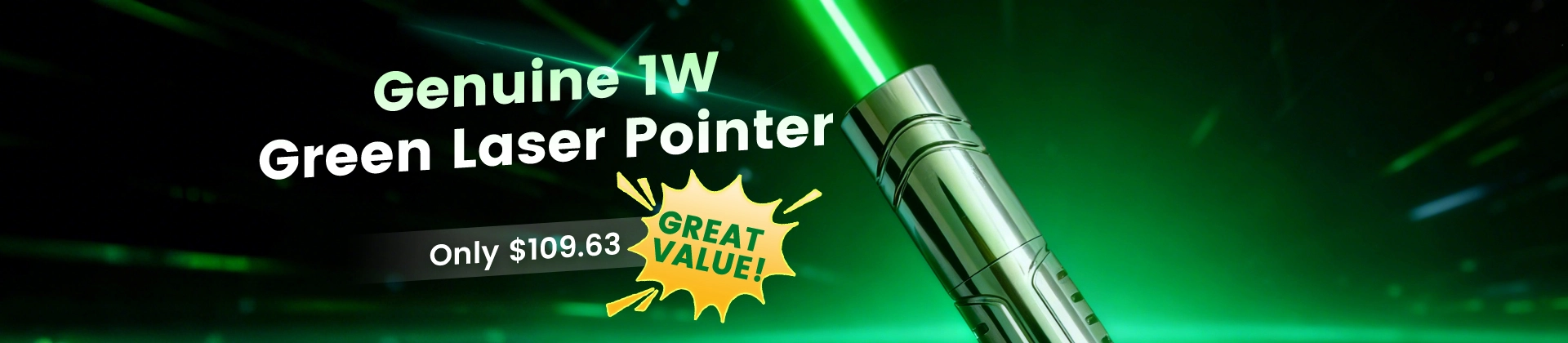 powerful green laser pointer
