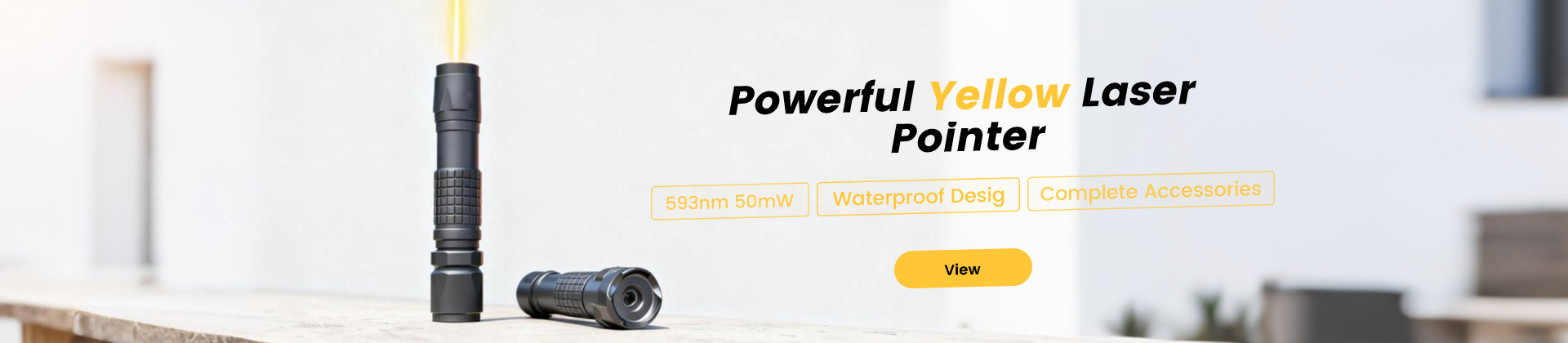 yellow laser pointer