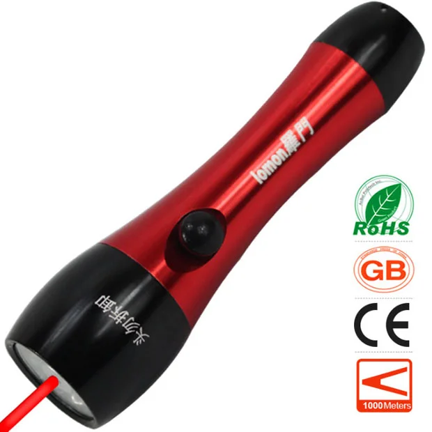 Small Flashlight, Red Laser Pointer