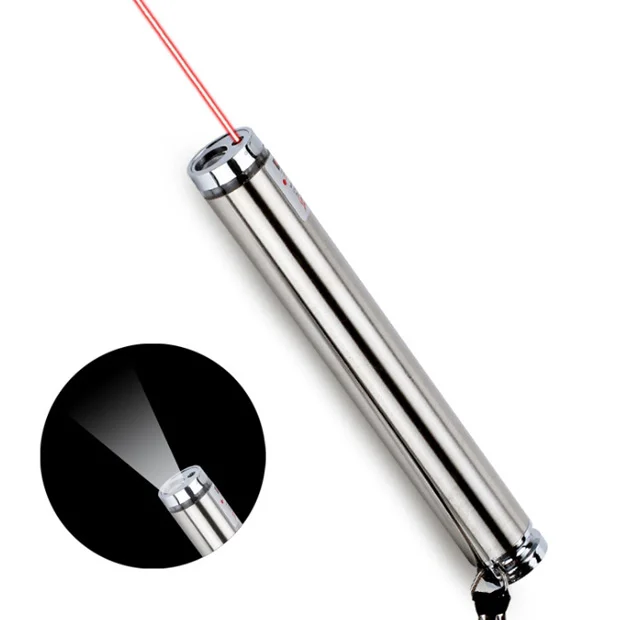 Red Laser LED Flashlight