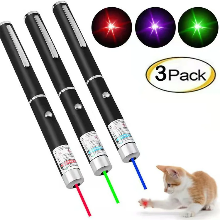 Green/Red/Violet Laser Pens, 5mW