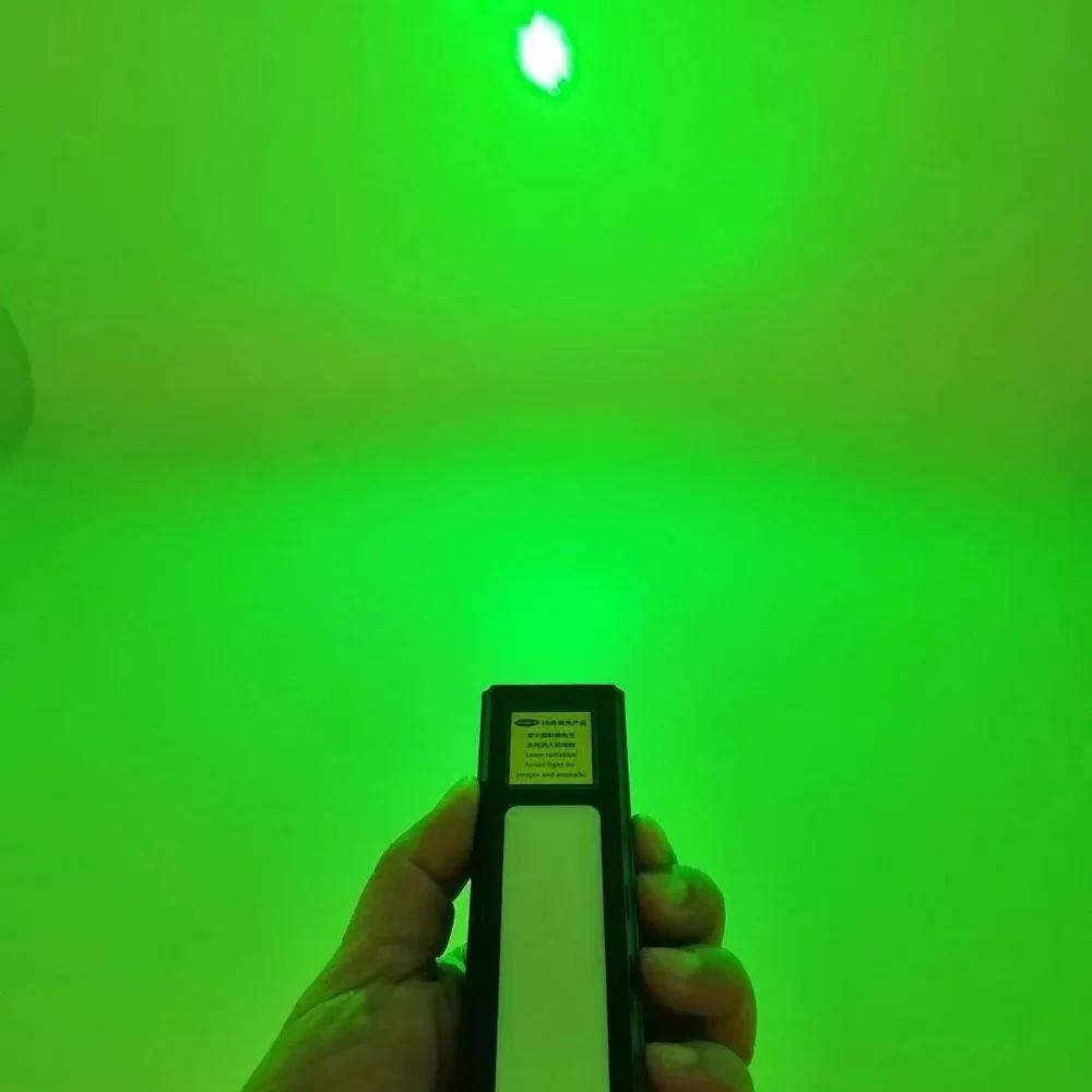 Green Laser Pointer with LED Flashlight