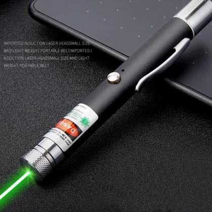 USB Green Laser Pointer 100mW 532nm 2 km with 5 Caps