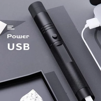 Cheap and Rechargeable 405nm 100mW USB Purple Laser Pointer