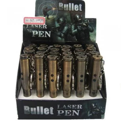 Multifunctional Mini Laser Flashlight 3-in-1 with Bullet Shape