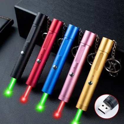 Small and Long Distance USB Green Laser Pointer 150mW 530nm