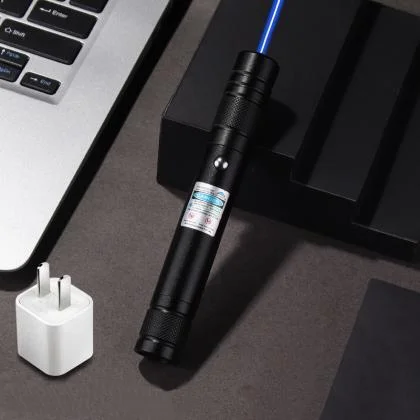 200mW 445nm Rechargeable Blue Laser Pointer with USB Interface