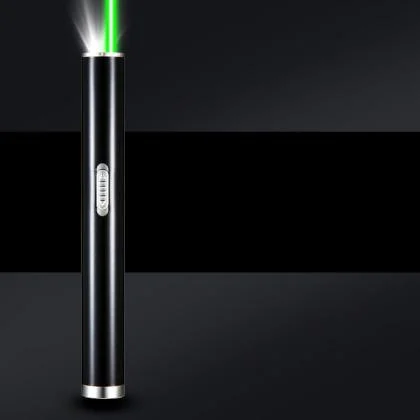 Mini USB Green Laser Pen 100mW with LED Flashlight