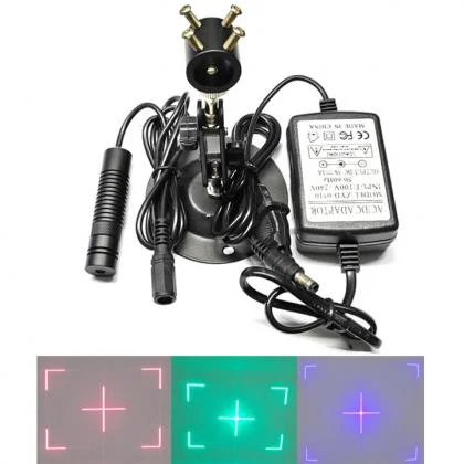 Green/Red/Blue Laser Module with Cross + Rectangular Frame