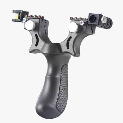 High-Precision and Small Laser Slingshot for Outdoor Use