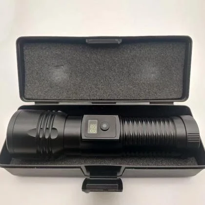 USB Rechargeable High-Brightness Flashlight with RGB Laser