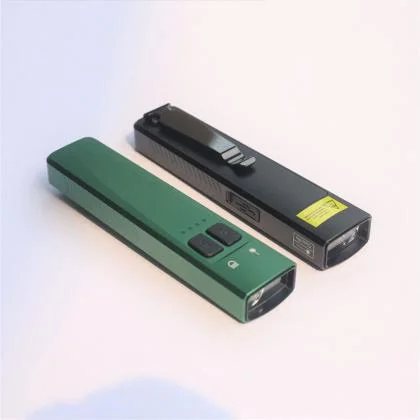 LED Flashlight with 510 nm 5mW Class 3A Green Laser Pointer