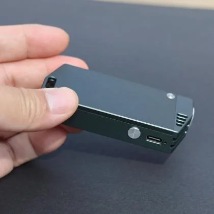 USB Rechargeable Square Cyan Laser Pointer 488nm 60mW