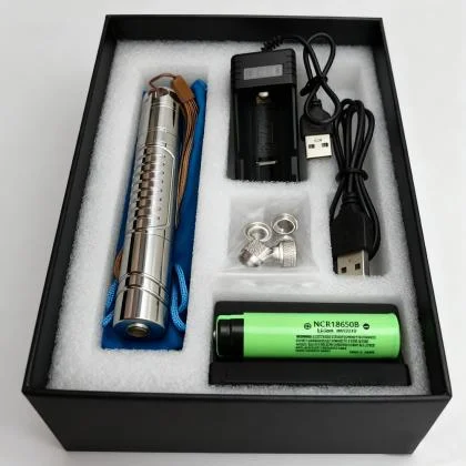 Strong Blue Laser Pointer 1500mW 445nm with Stainless Steel