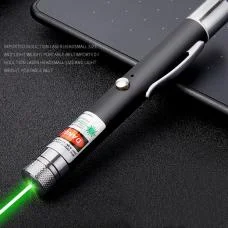USB Green Laser Pointer 100mW 532nm 2 km with 5 Caps