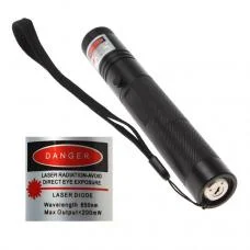 200mW 650nm Red Laser Pointer with Rechargeable 18650 Battery