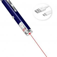 Small USB Red Laser Pen 100mW 650nm with Keychain