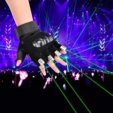 Cheap Green Laser Gloves with Finger Modules