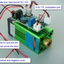 Green Laser Module 532nm 100mW with Cooling Fan