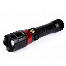 High Brightness and Rechargeable LED Torch with Red Laser Pointer