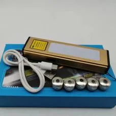USB LED Flashlight with Blue Laser Pointer 450nm 200mW