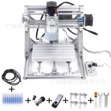 DIY Small CNC Router Laser Engraving Machine for Wood