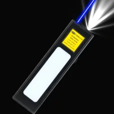 Rectangular USB LED Flashlight with 150mW Blue Laser