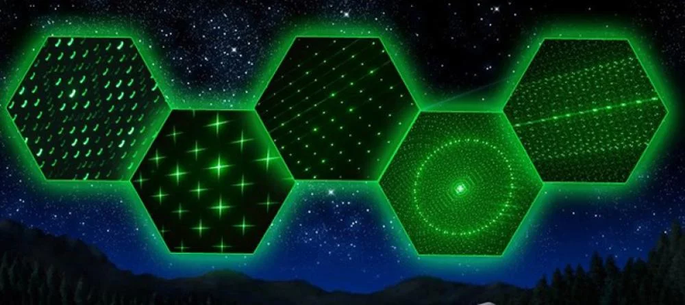 Laser Pointer With 5 Pattern Heads