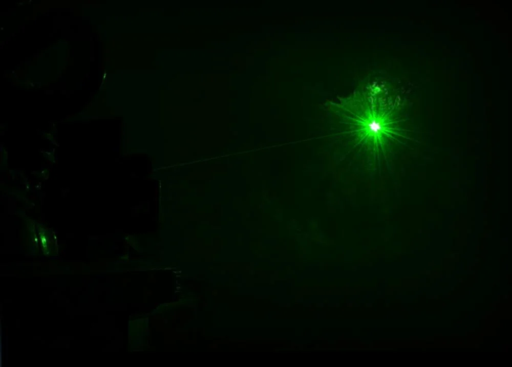 Flashlight with Green Laser