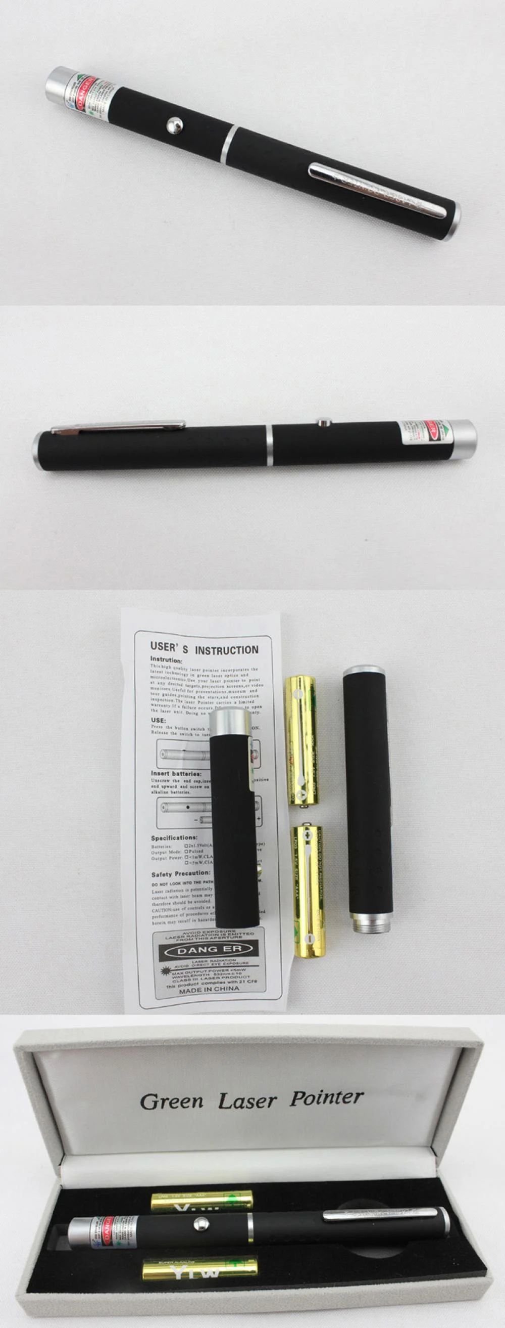 Laser Pen with AAA Batteries