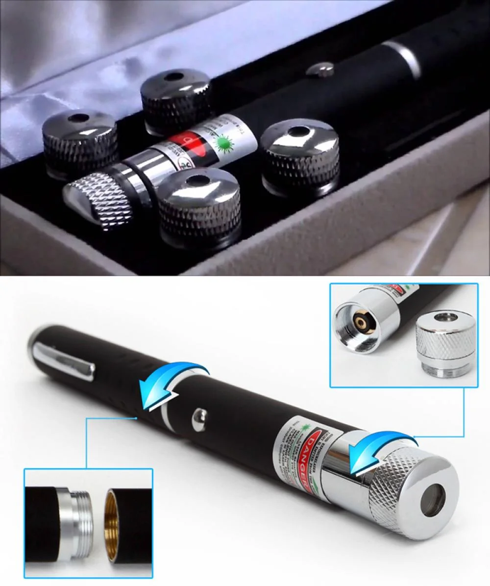 Laser Pointer Pen with Caps