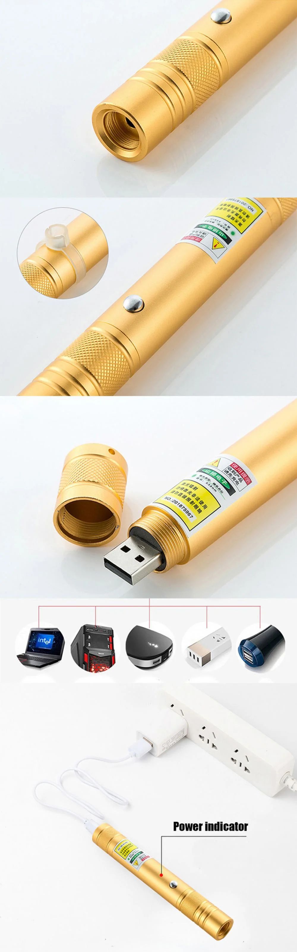 Powerful USB Laser Pointer
