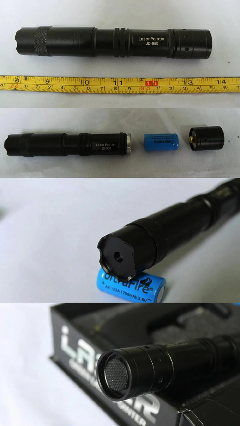 Green Laser Pointer with Stay-On Switch