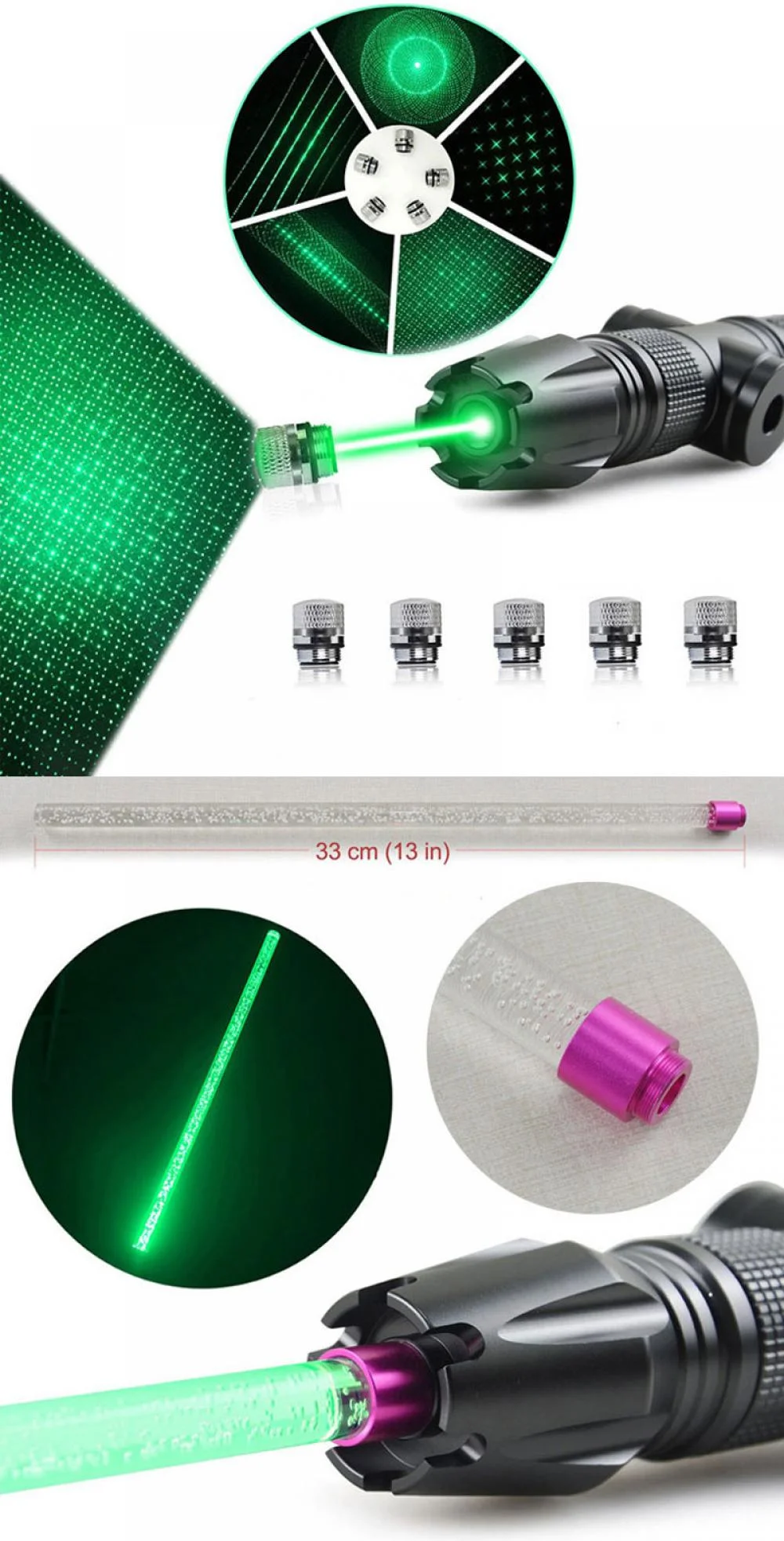 Professional 2000mW Green Laser Pointer 