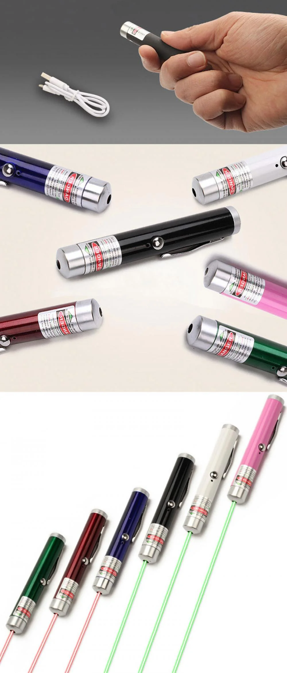 Small USB Green Laser Pen