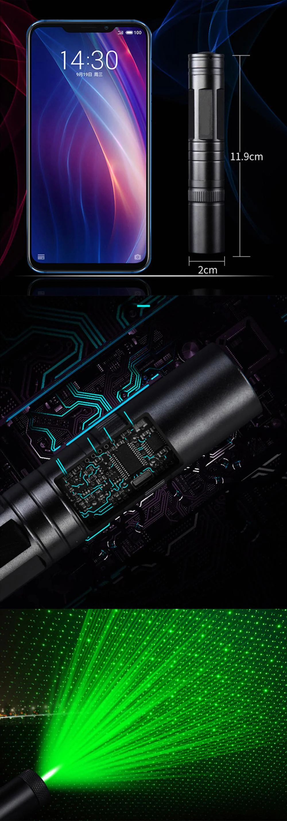 Green Laser Pointer 100mW