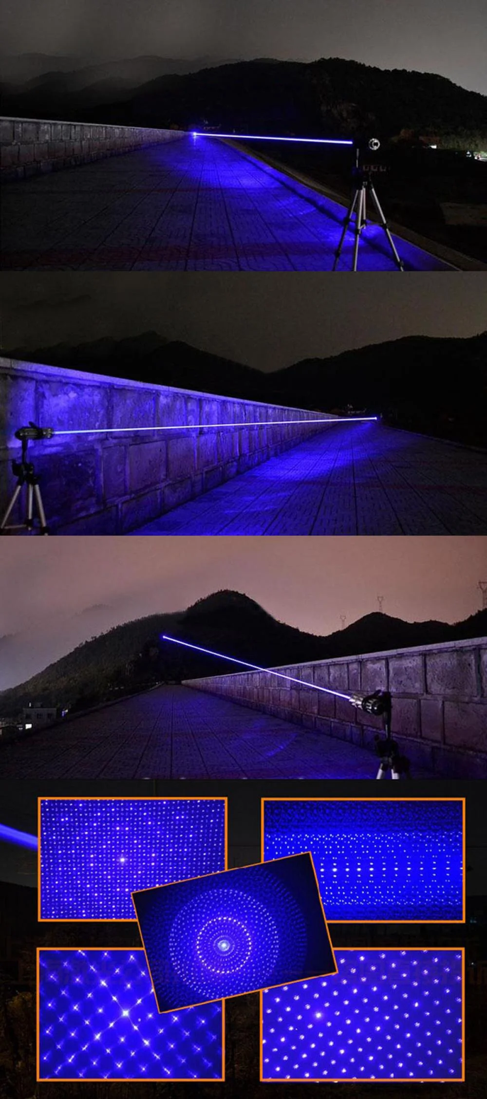 2W Blue Laser with Caps