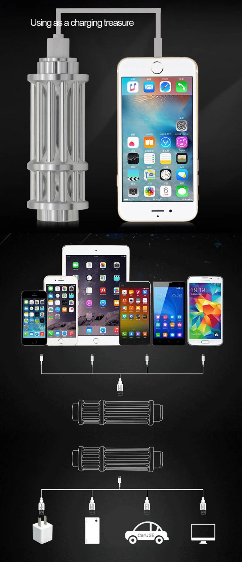 Rechargeable Blue Laser Pointer