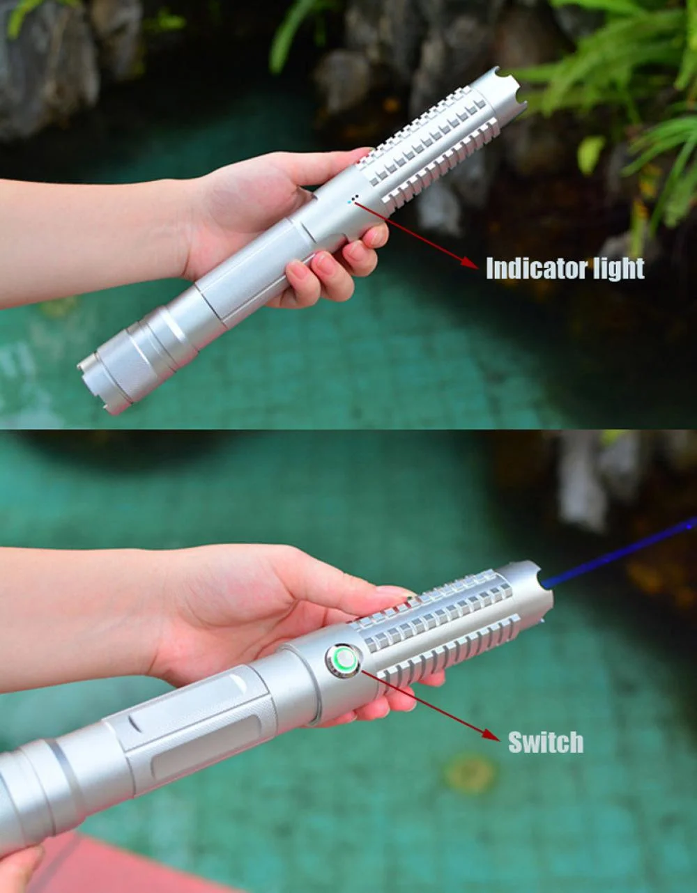 Handheld Blue Laser Pointer