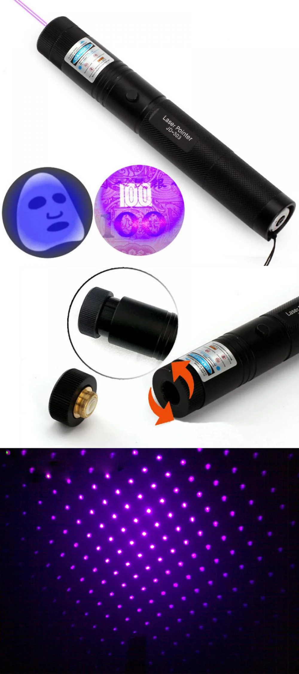 200mW Violet Laser Pointer