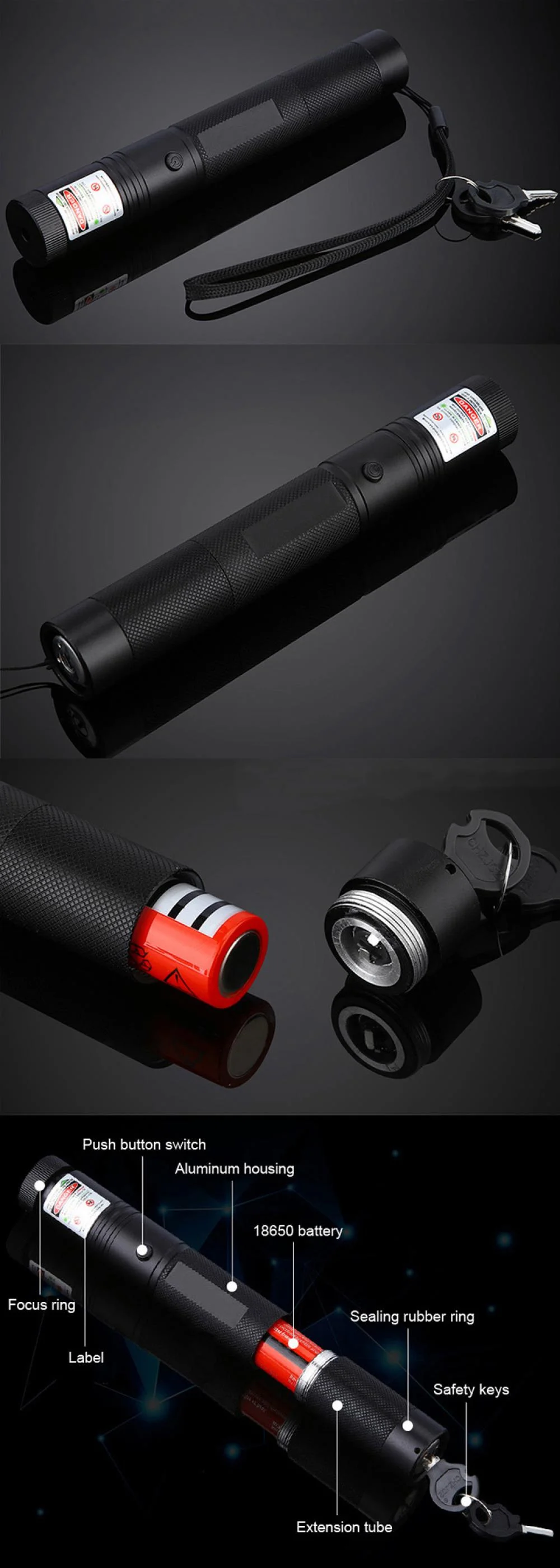 Laser Pointer 405nm 100mW
