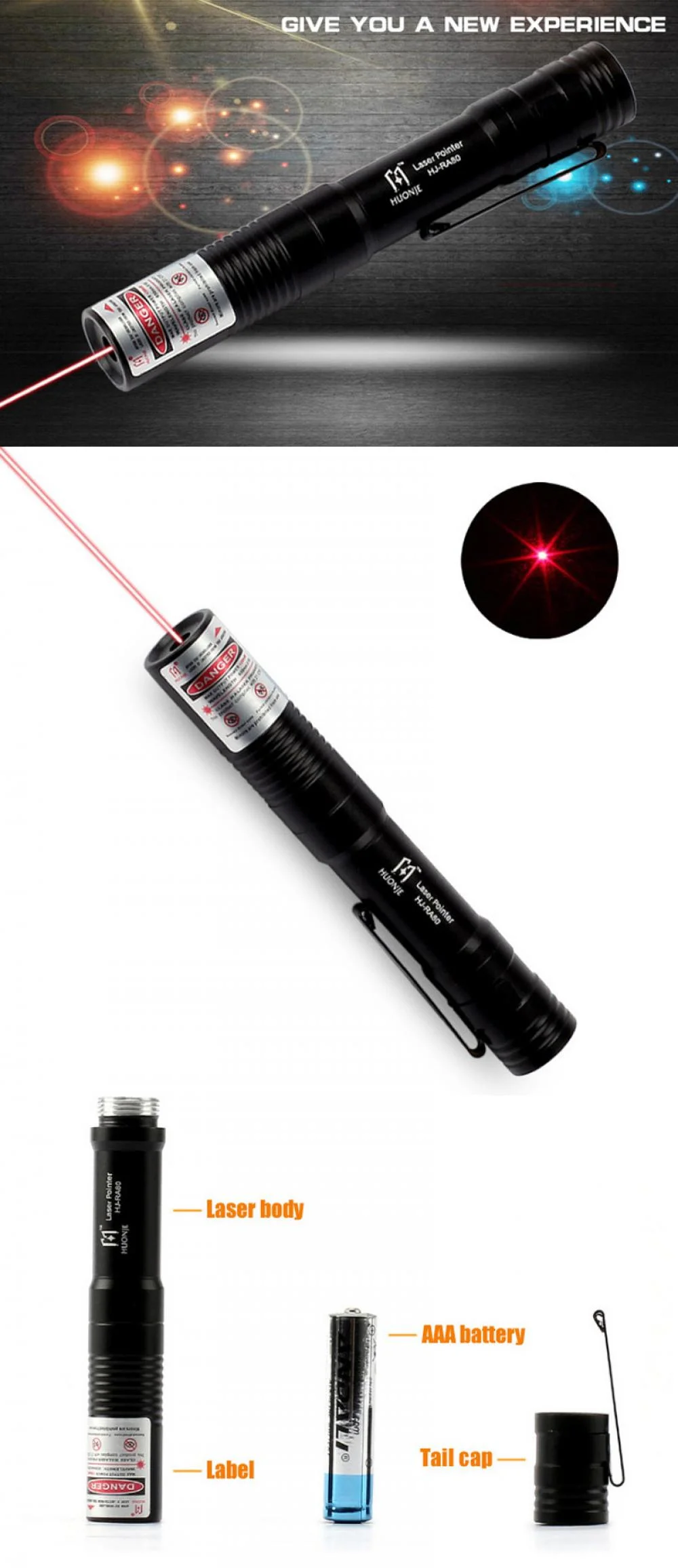 Portable Red Laser Pointer
