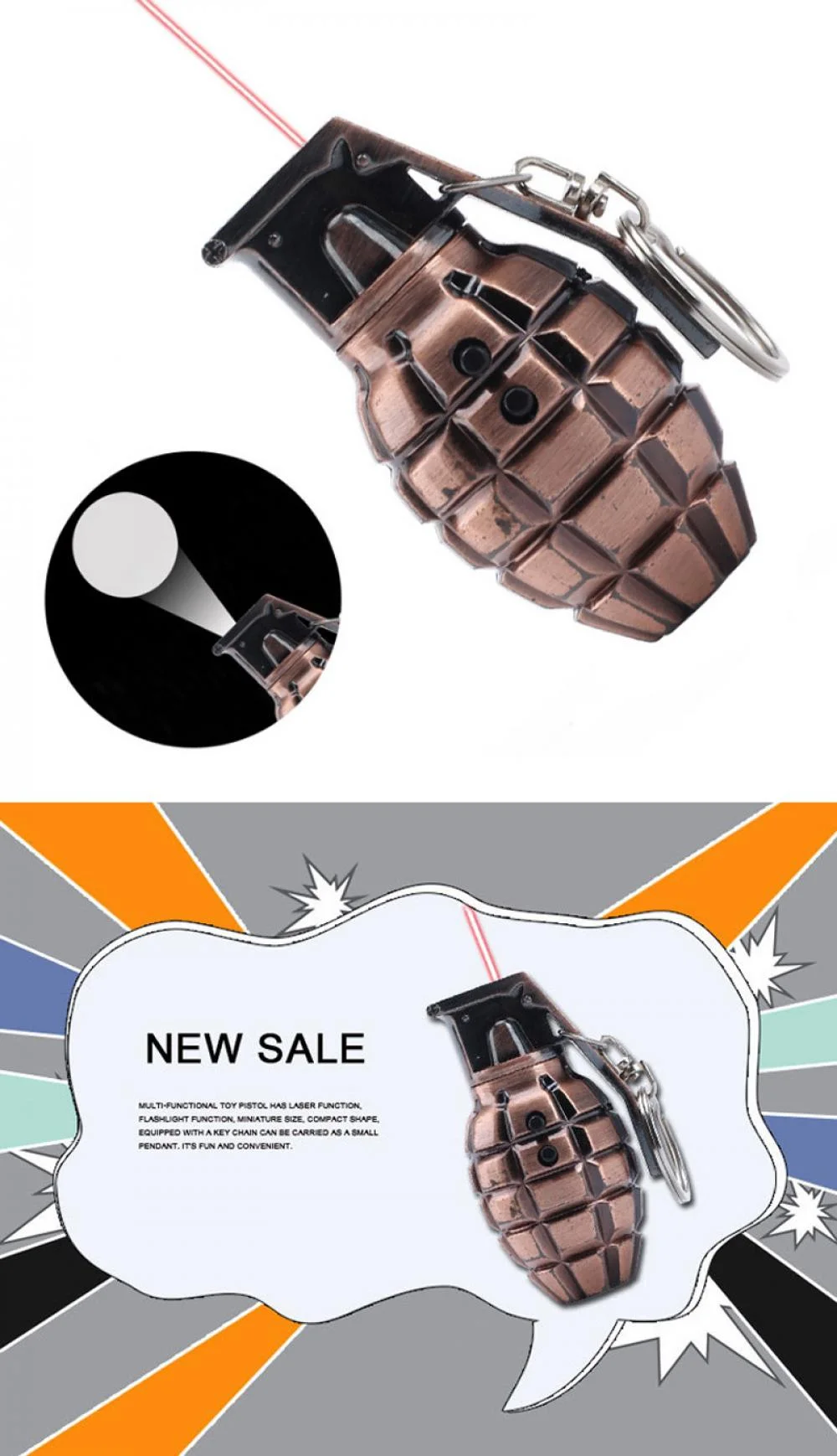 Grenade Shaped Laser Pointer