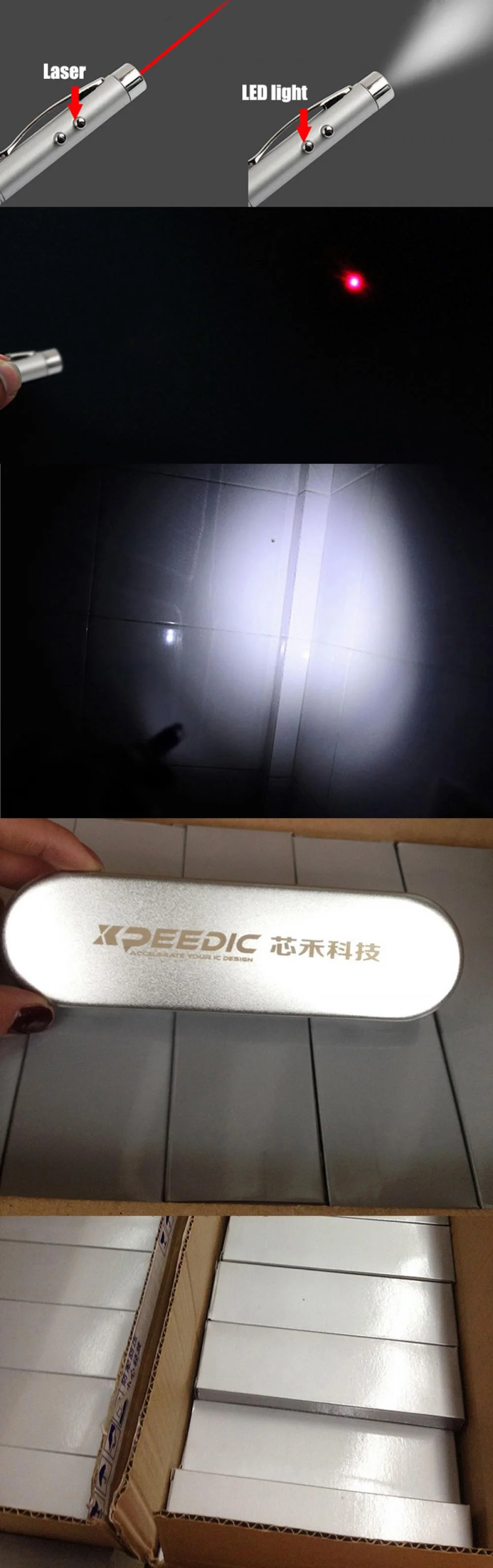Laser with LED Light