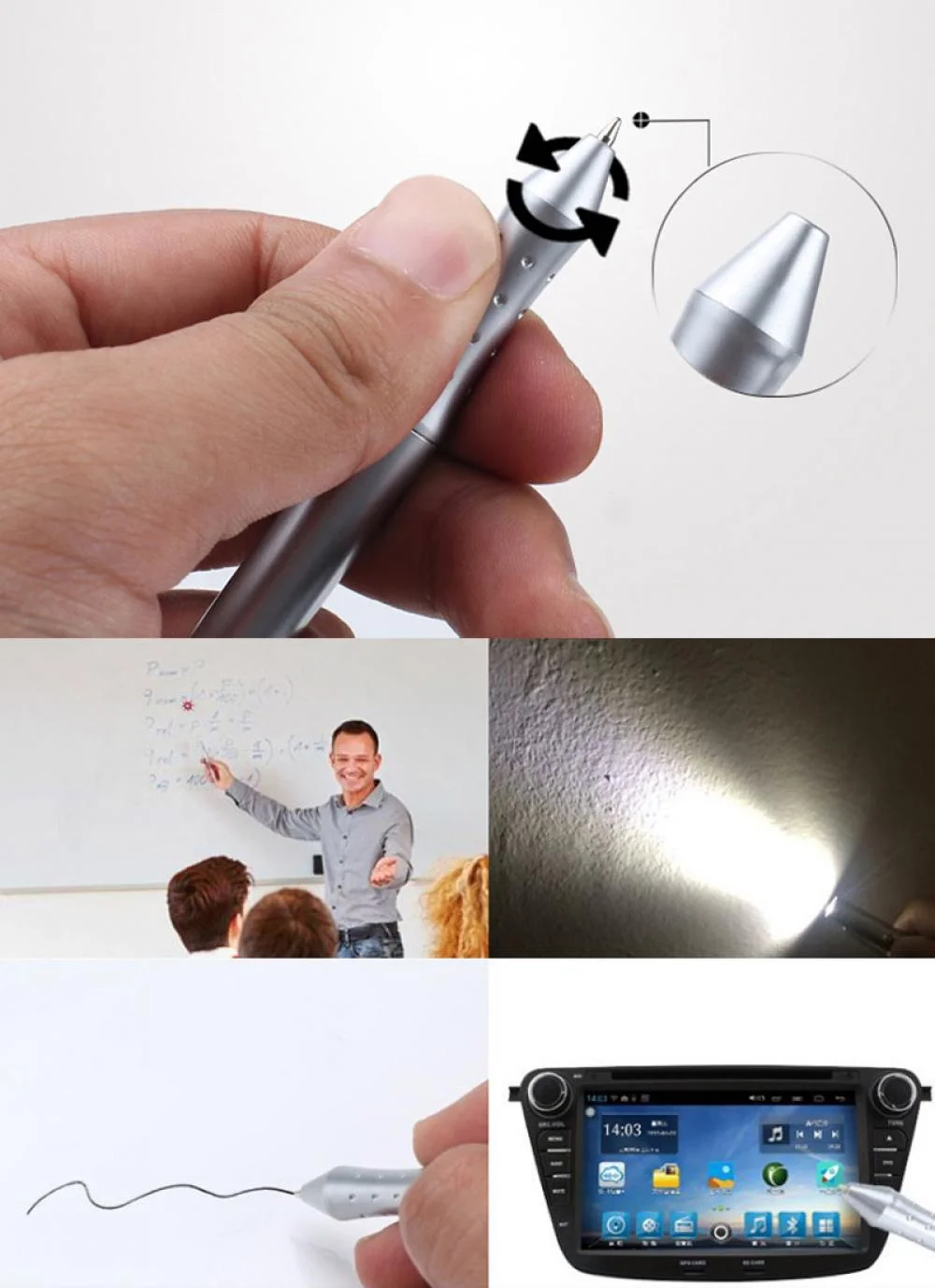 Laser Pen with LED Light