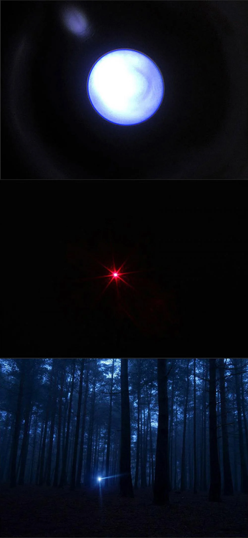 Laser LED Flashlight