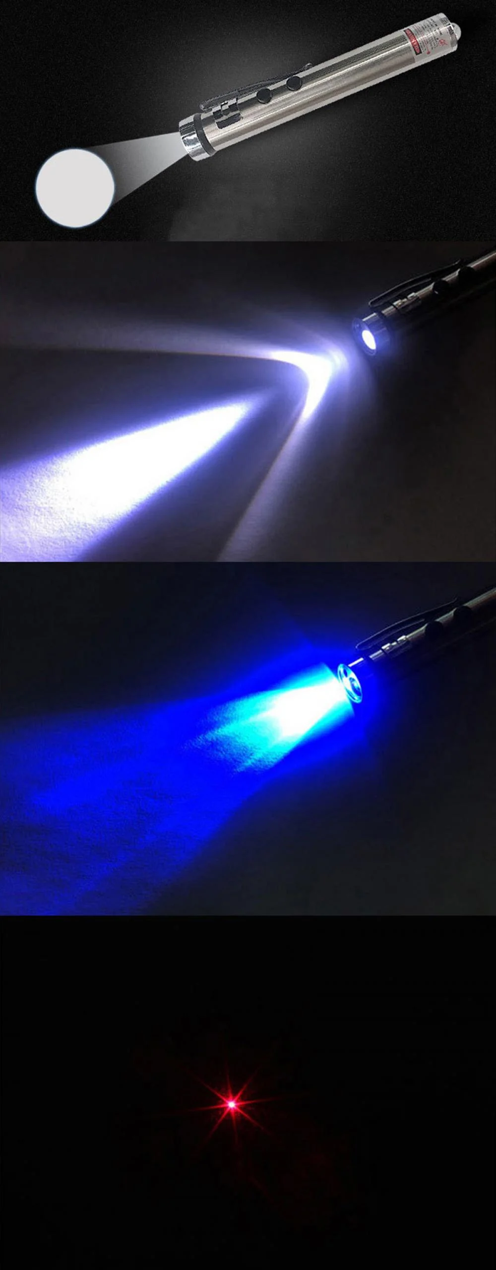 Red Laser Pen with LED