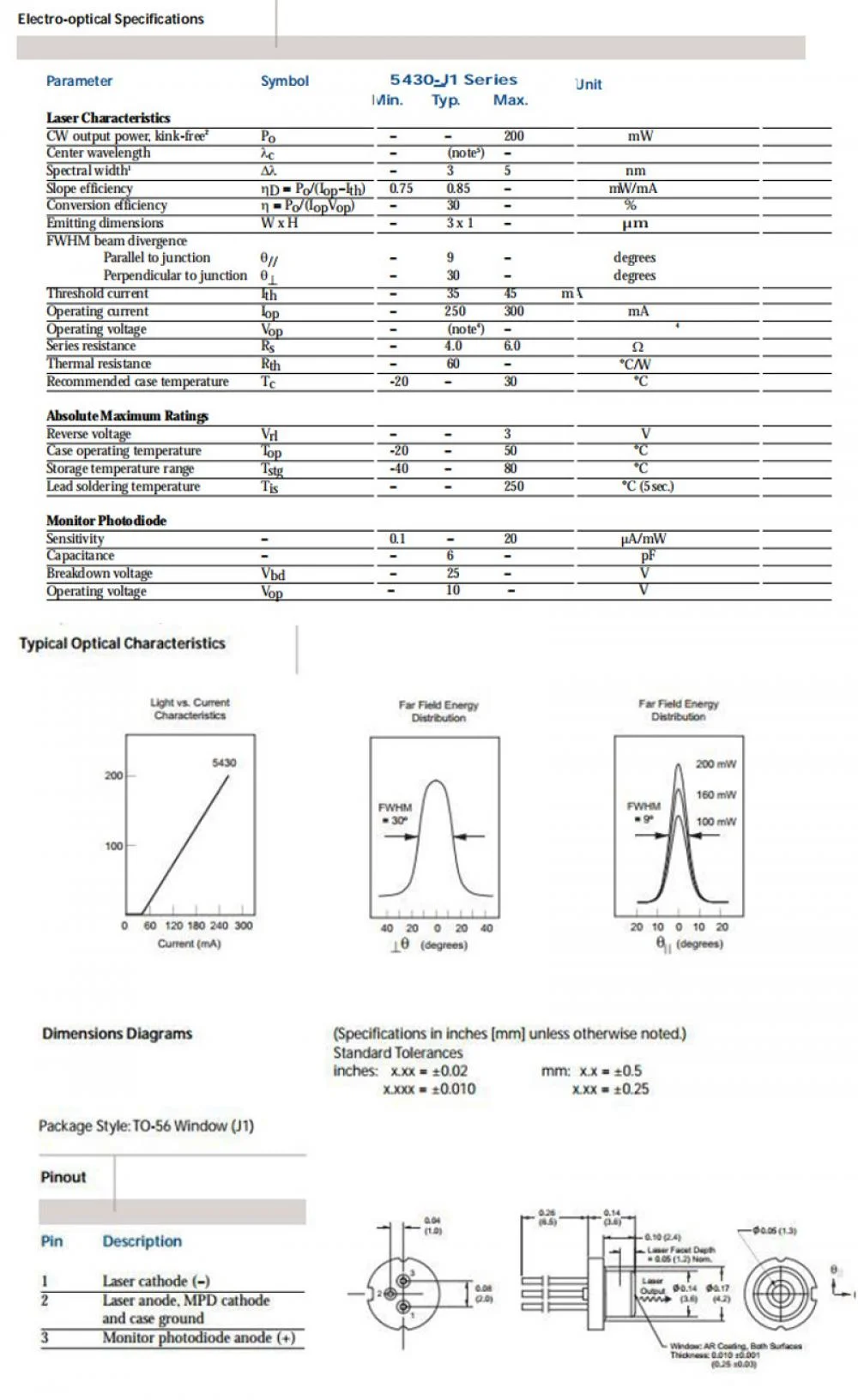High Power 830nm Laser Diode