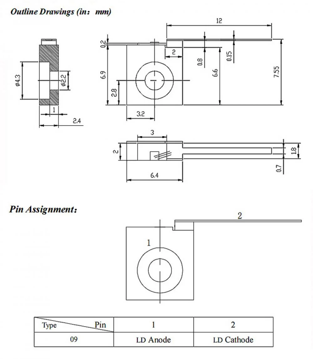 850nm Infrared Laser Diode