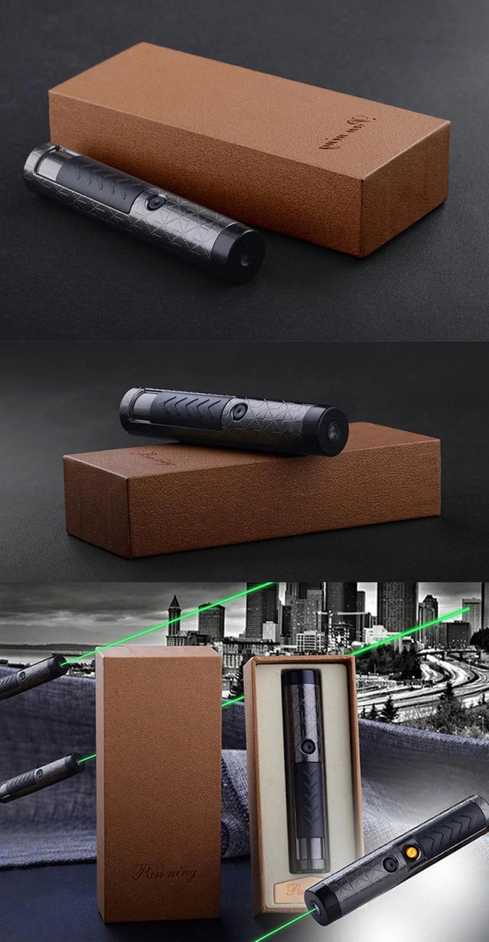 USB Lighter with Green Laser